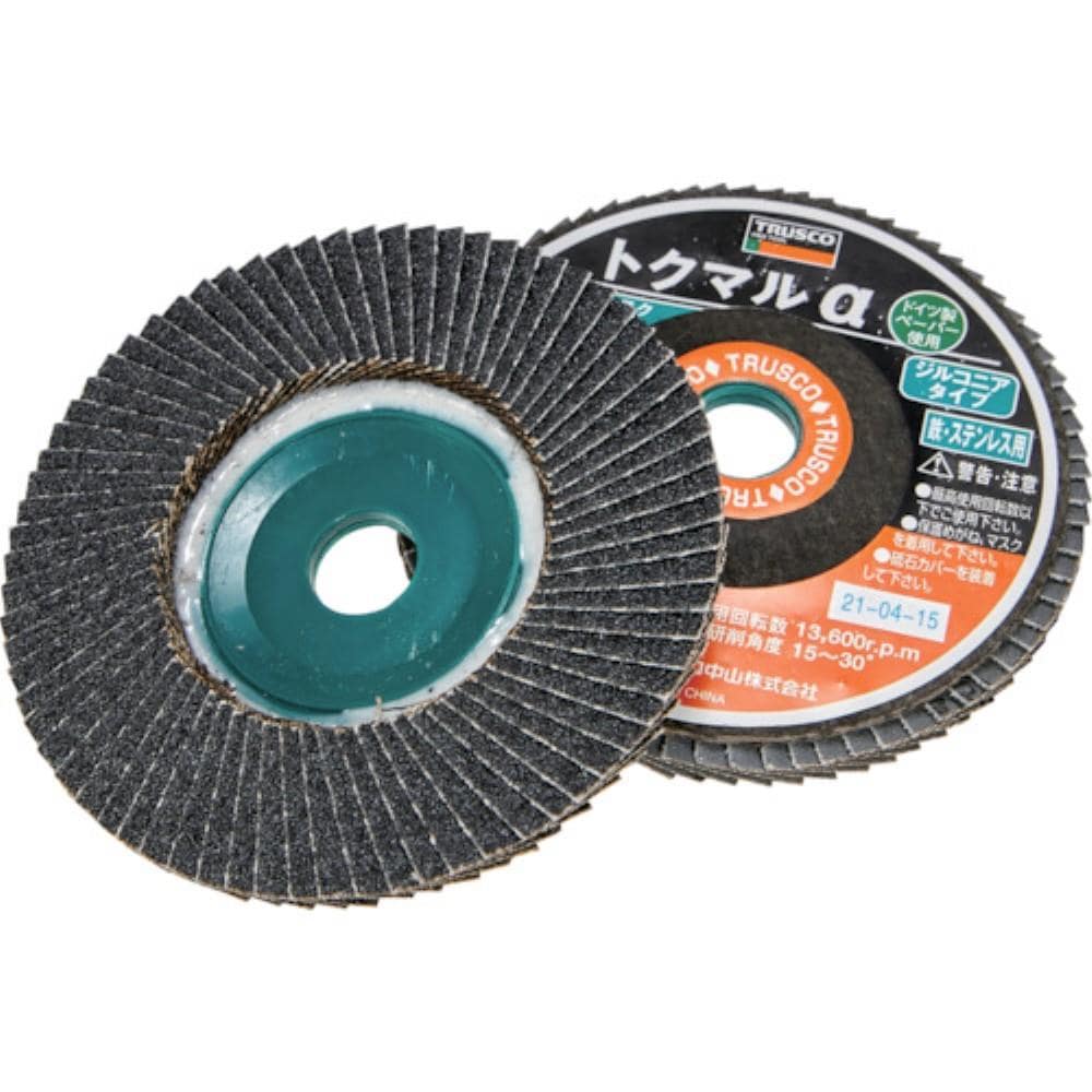 ■トラスコ中山(TRUSCO)　トクマルα　ジルコニア　Φ１００　１０枚入　８０＃　GP-100TMAZ　80 GP-100TMAZ　80