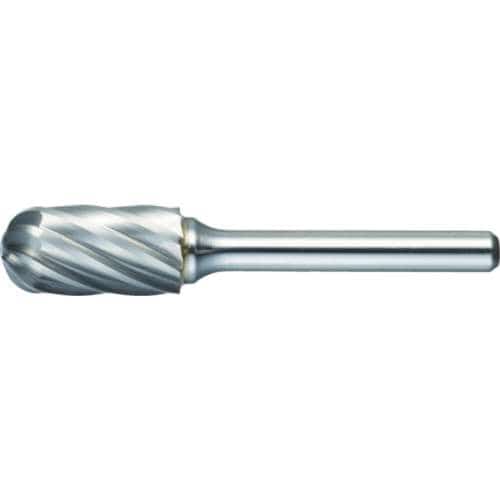 ■トラスコ中山(TRUSCO)　超硬バー　先丸円筒型　Φ１９Ｘ刃長２５Ｘ軸６　アルミカット　TA2C190