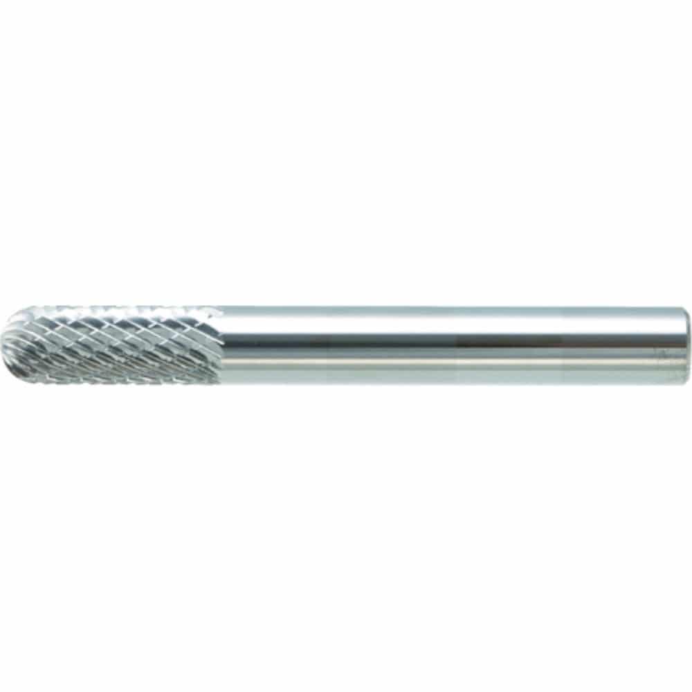 ■トラスコ中山(TRUSCO)　超硬バー　先丸円筒型　Φ３Ｘ刃長１２．７Ｘ軸６　シングルカット　TB2C030S TB2C030S
