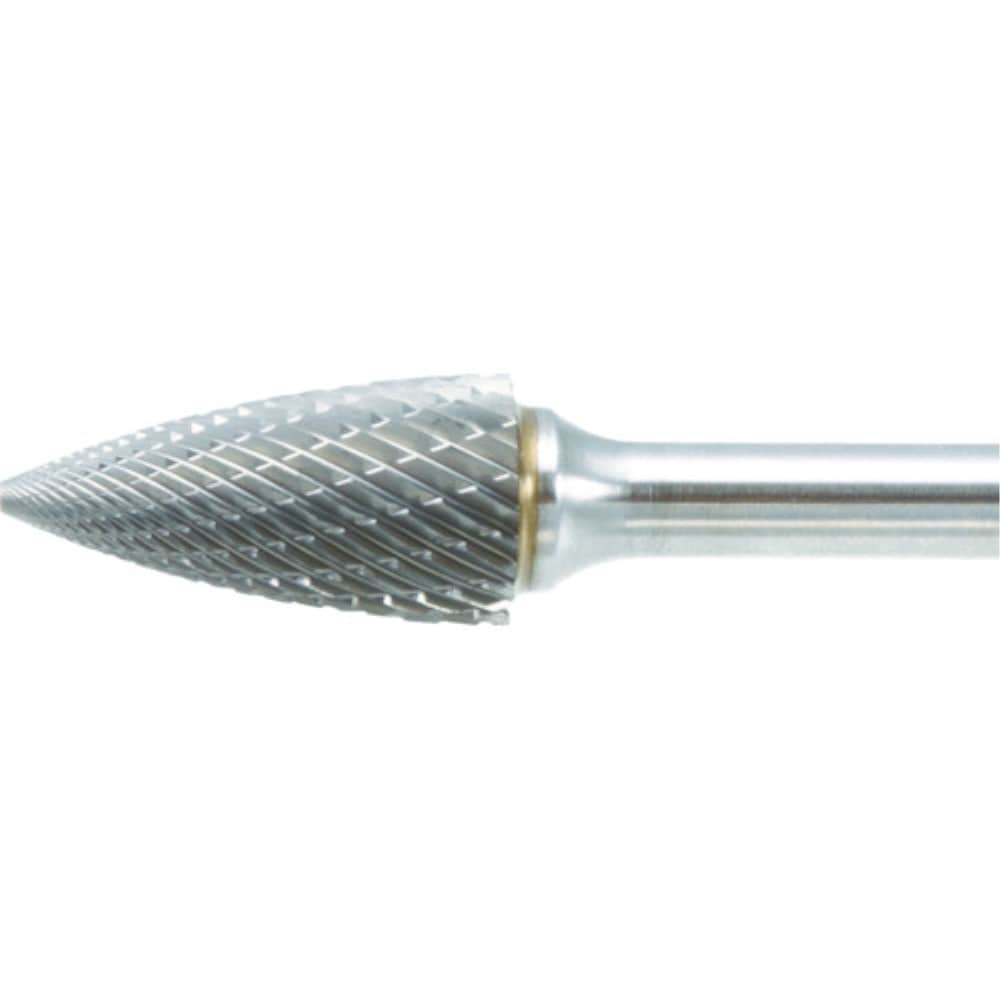 ■トラスコ中山(TRUSCO)　超硬バー　トンガリ型　Φ６Ｘ刃長１２．７Ｘ軸６　ロング　ダブル　TB4C060L150 TB4C060L150