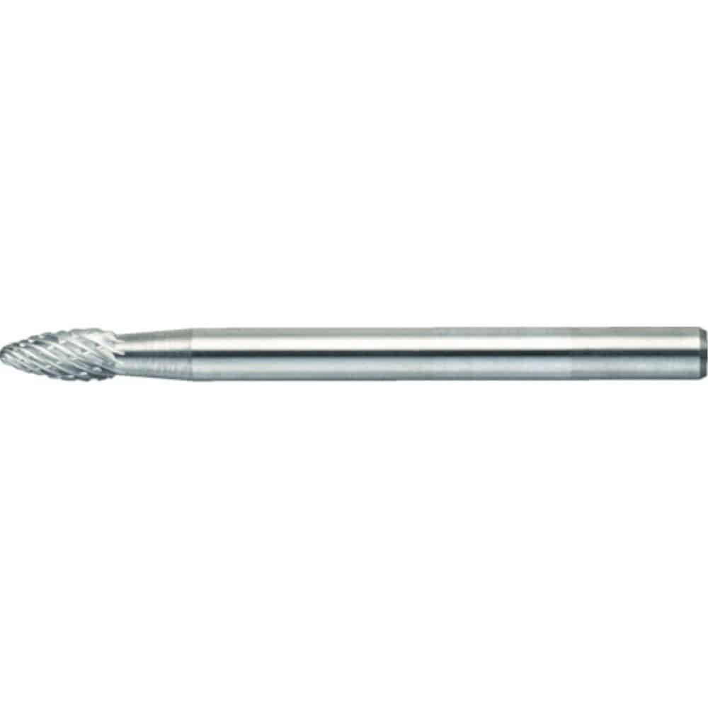 ■トラスコ中山(TRUSCO)　超硬バー　楕円型　Φ５Ｘ刃長９．５Ｘ軸３　シングルカット　TB51B050S TB51B050S