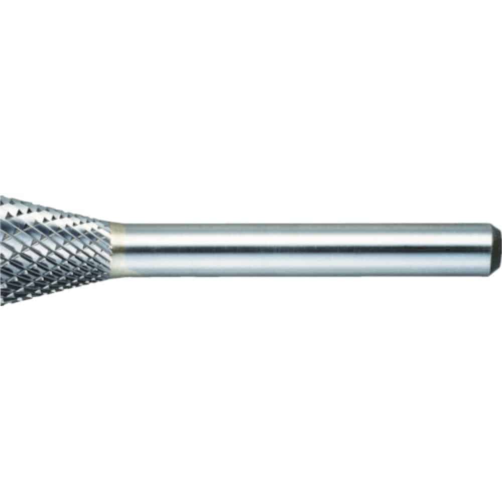 ■トラスコ中山(TRUSCO)　超硬バー　逆テーパー型　Φ１９Ｘ刃長１６Ｘ軸６　シングルカット　TB52C190S TB52C190S