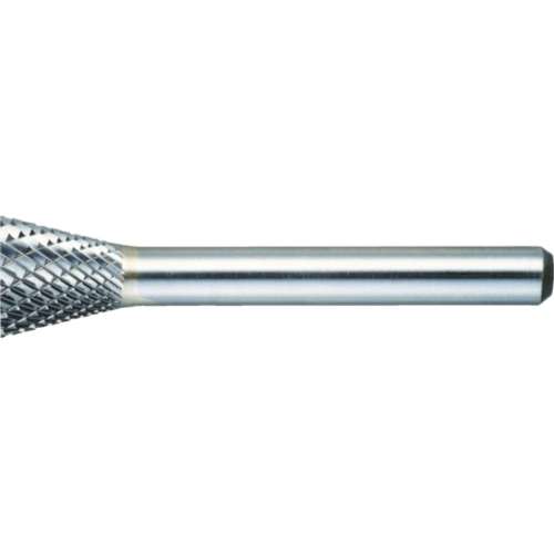 ■トラスコ中山(TRUSCO)　超硬バー　逆テーパー型　Φ１９Ｘ刃長１６Ｘ軸６　シングルカット　TB52C190S