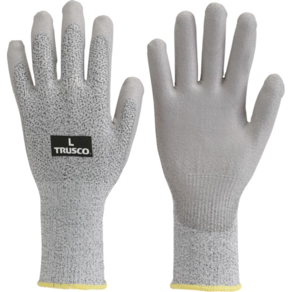 ■トラスコ中山(TRUSCO)　耐切創ロング手袋　ＰＵ　＃３　Ｍ　TCRG-3PUL-M TCRG-3PUL-M