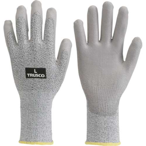 ■トラスコ中山(TRUSCO)　耐切創ロング手袋　ＰＵ　＃３　Ｍ　TCRG-3PUL-M