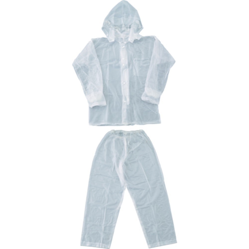 ■トラスコ中山(TRUSCO)　レインスーツ　ＬＬサイズ　クリア　TRW90LL TRW90LL