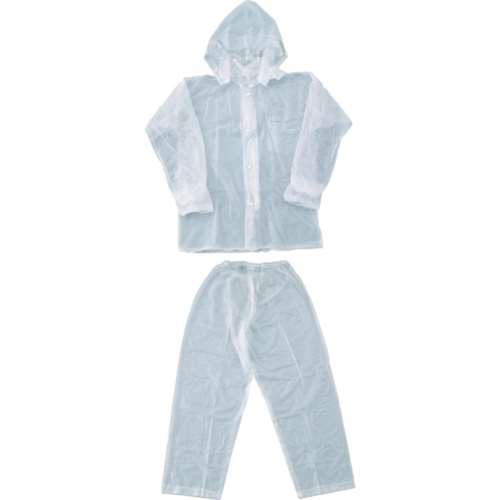 ■トラスコ中山(TRUSCO)　レインスーツ　ＬＬサイズ　クリア　TRW90LL