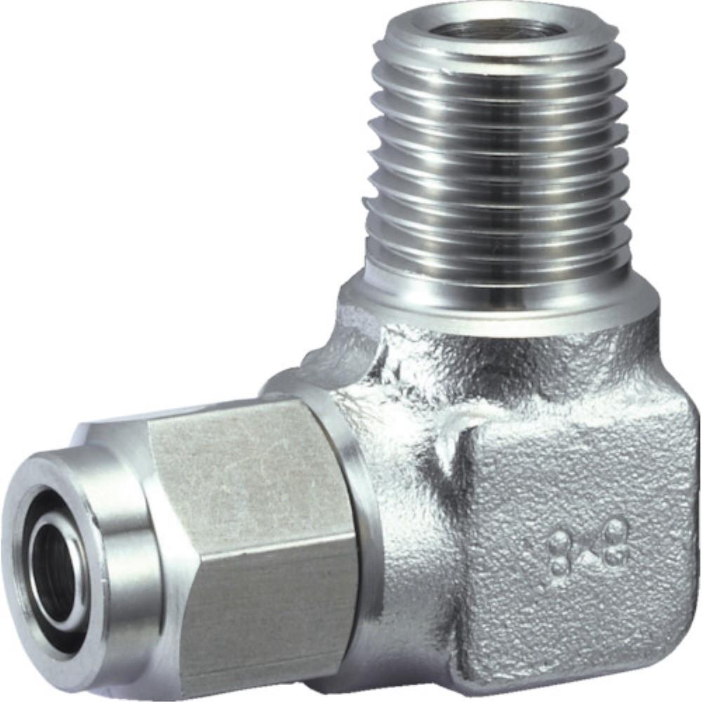 ■トラスコ中山(TRUSCO)　ＳＵＳメイルエルボ　適用チューブ径１０Ｘ８　ねじＲ３／８  TS10-03ML  (R3/8) TS10-03ML (R3/8)