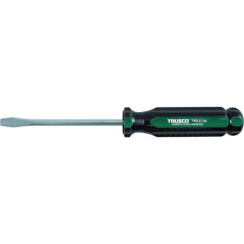 ■トラスコ中山(TRUSCO)　プラスチック柄ドライバー（マグネット入り）（‐５．５Ｘ７５ｍｍ）  TPD-5.5-75