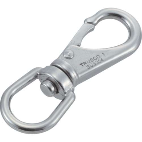 ■トラスコ中山(TRUSCO)　スイベルスナップ　ステンレス製　線径Φ５Ｘ開口１２ｍｍ　１個入  TSS-2
