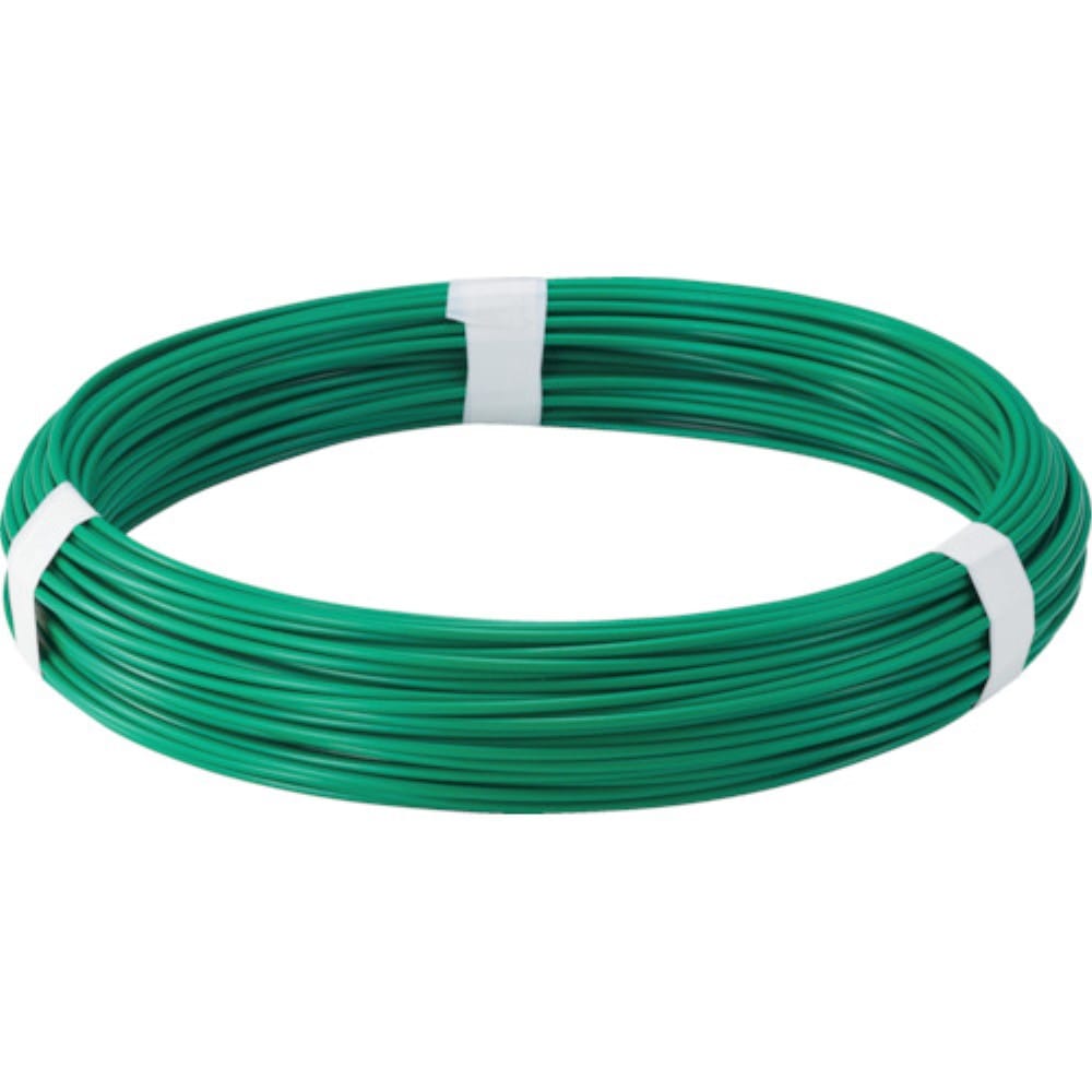 ■トラスコ中山(TRUSCO)　カラー針金　ビニール被覆タイプ　グリーン　線径３．２ｍｍ  TCW-32GN TCW-32GN