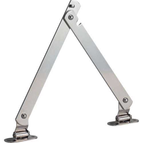 ■トラスコ中山(TRUSCO)　スチール製止付き平棒ステー　全長２４０ｍｍ　左用  TS-53-L