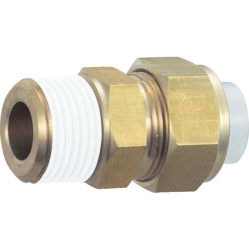 ■トラスコ中山(TRUSCO)　クイックシール継手　コネクタ　φ６Ｘ４．５　呼びＲ１／８　TS-6X45-01C