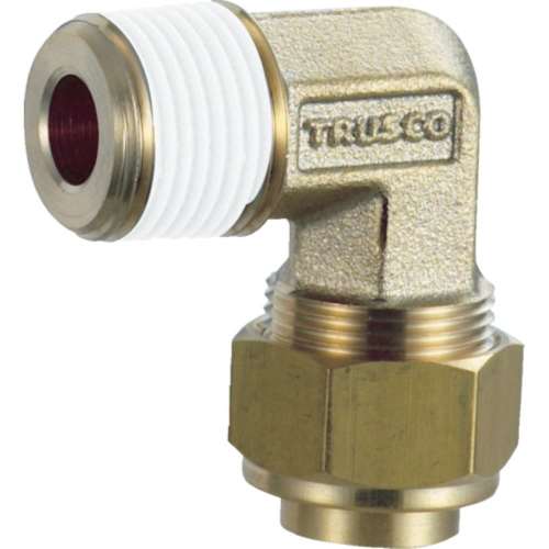 ■トラスコ中山(TRUSCO)　クイックシール継手　コネクタ　φ１０　呼びＲ３／８　TSA-10-03L