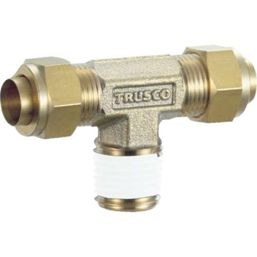 ■トラスコ中山(TRUSCO)　クイックシール継手　チーズ　Φ８　呼びＲ１／８　TSA-8-01T