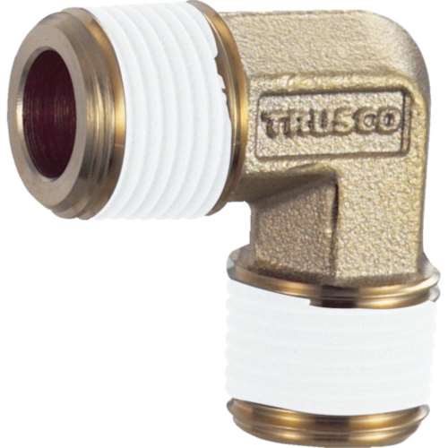 ■トラスコ中山(TRUSCO)　ねじ込み継手　エルボ　Ｒ１／２ＸＲ１／２  TN-04L  (R1/2XR1/2)