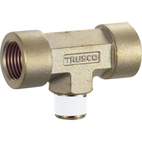 ■トラスコ中山(TRUSCO)　ねじ込み継手　チーズ　ＲＣ３／８ＸＲ１／４ＸＲＣ３／８異径  TN-0213T  (RC3/8XR1/4XRC3/8)
