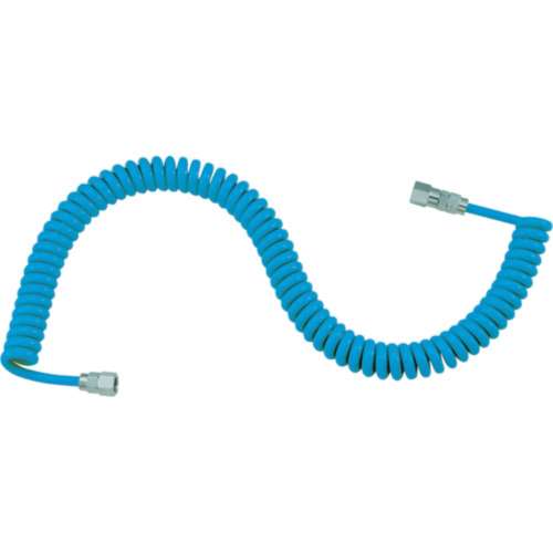 ■トラスコ中山(TRUSCO)　ウレタンコイルホース細巻　Ｌ型　３．４ｍ　CH-750