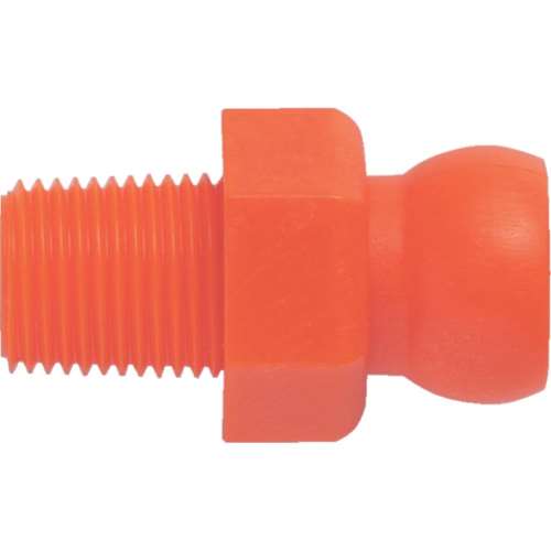 ■トラスコ中山(TRUSCO)　クーラントライナー　コネクター　サイズ１／２　オネジＲ３／８　CL-4C01