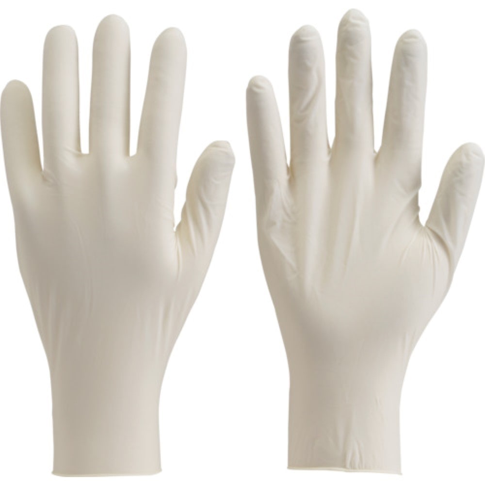 ■トラスコ中山(TRUSCO)　使い捨て天然ゴム極薄手袋　Ｌサイズ　DPM-5498　L DPM-5498 L