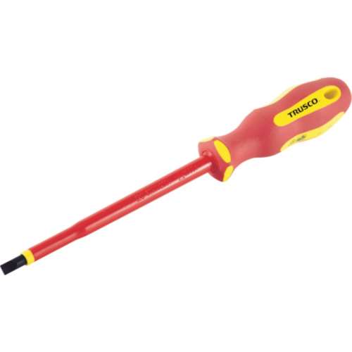 ■トラスコ中山(TRUSCO)　絶縁ドライバー（マグネット入り）　（‐３．０Ｘ１００ｍｍ）　TZD3100