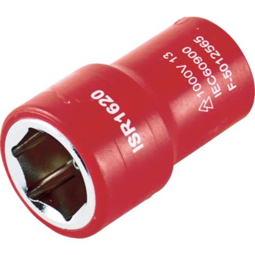 ■トラスコ中山(TRUSCO)　絶縁ソケット（６角）　差込角１２．７　対辺２０ｍｍ　TZ420S