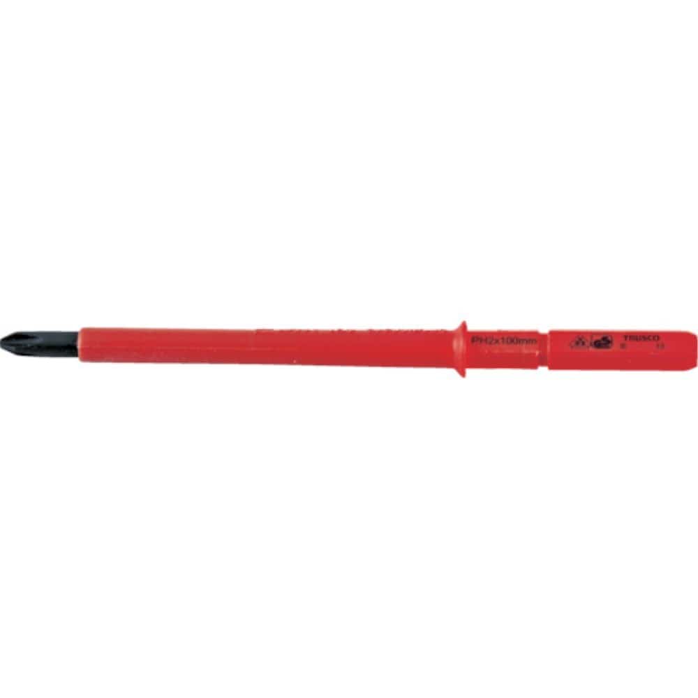 ■トラスコ中山(TRUSCO)　絶縁差替式ドライバー（マグネット入り）　（＋ＮＯ．１Ｘ８０ｍｍ）　TZDS1 TZDS1