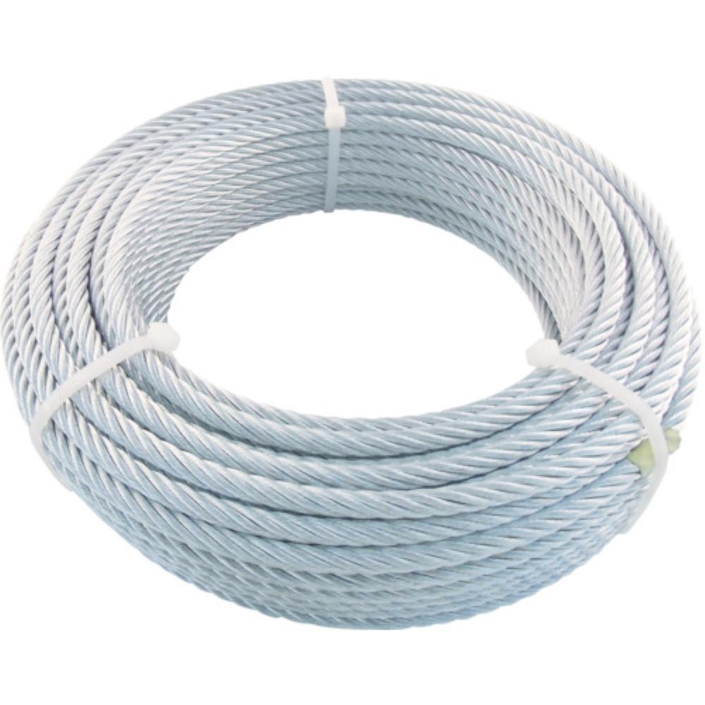 ■トラスコ中山(TRUSCO)　ＪＩＳ規格品メッキ付ワイヤロープ　（６Ｘ２４）Φ９ｍｍＸ１０ｍ　JWM9S10 JWM9S10