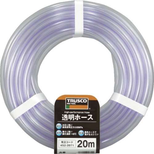 ■トラスコ中山(TRUSCO)　透明ホース１５×１８　２０ｍカット　TTM1518C20
