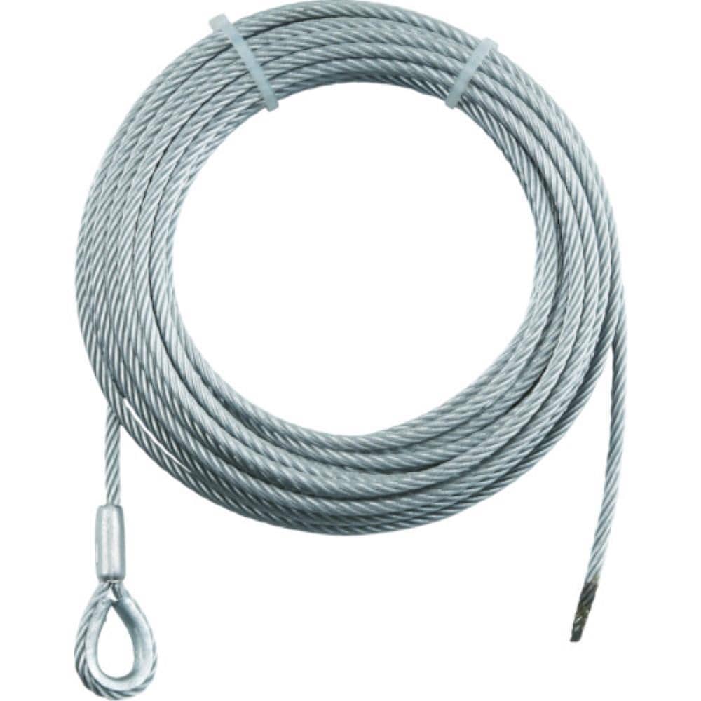 ■トラスコ中山(TRUSCO)　手動ウインチ用ＳＵＳワイヤーΦ６×３０Ｍ用（シンブル入りロック）　SUSWWS630 SUSWWS630