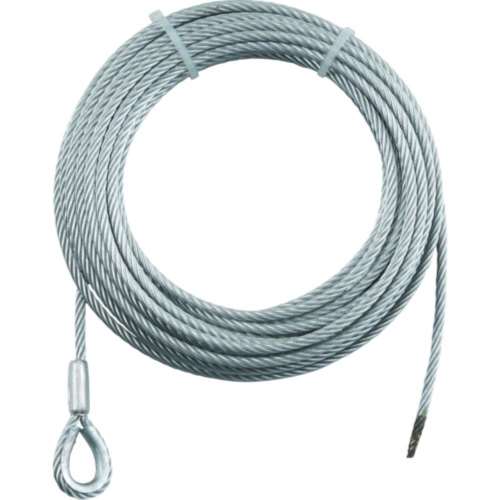 ■トラスコ中山(TRUSCO)　手動ウインチ用ＳＵＳワイヤーΦ６×３０Ｍ用（シンブル入りロック）　SUSWWS630