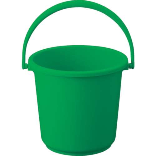 ■トラスコ中山(TRUSCO)　ＰＰカラーバケツ　１５Ｌ　緑　ＴＰＰＢ１５ＧＮ