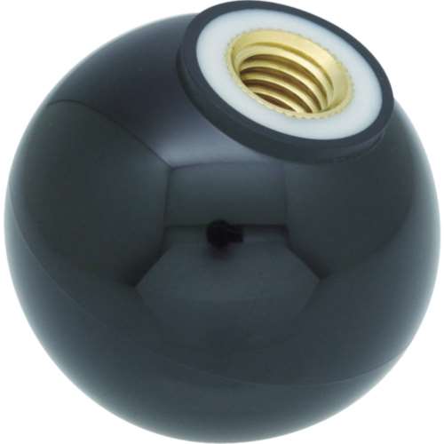 ■トラスコ中山(TRUSCO)　樹脂製握り玉　金具付黒　３２ＸＭ８ｍｍ  TPC32-8BK