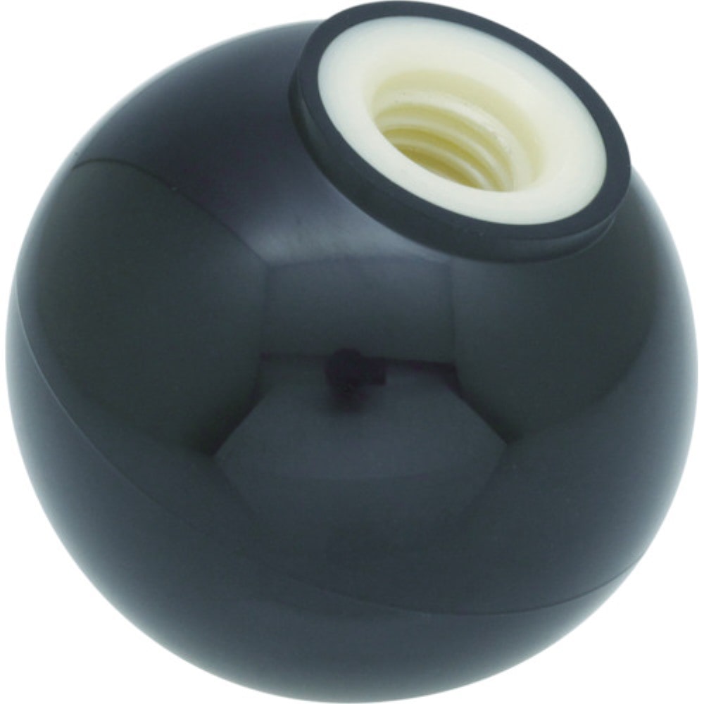 ■トラスコ中山(TRUSCO)　樹脂製握り玉　金具なし黒　３２ＸＭ８ｍｍ  TPB32-8BK TPB32-8BK