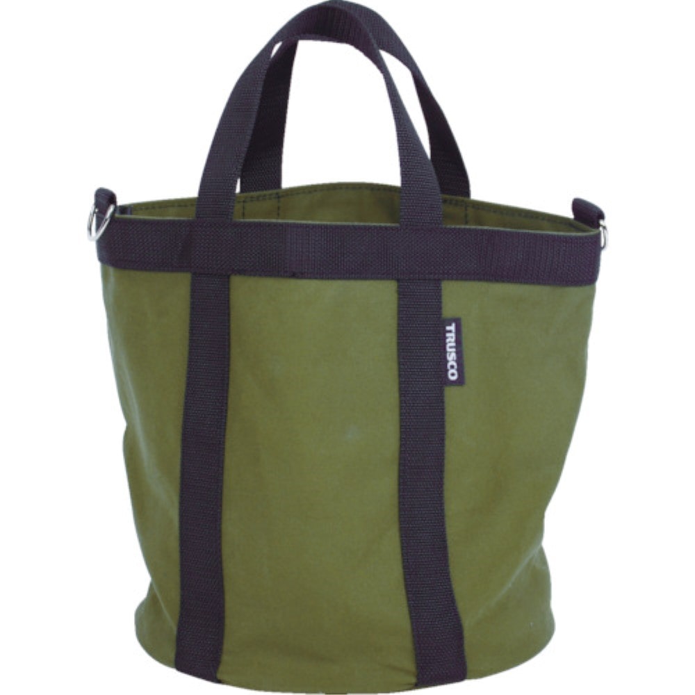 ■トラスコ中山(TRUSCO)　ソフトタフ電工バケツ　Φ３００Ｘ３００　ＯＤ色　ＴＳＤＢ３００ＯＤ TSDB300OD