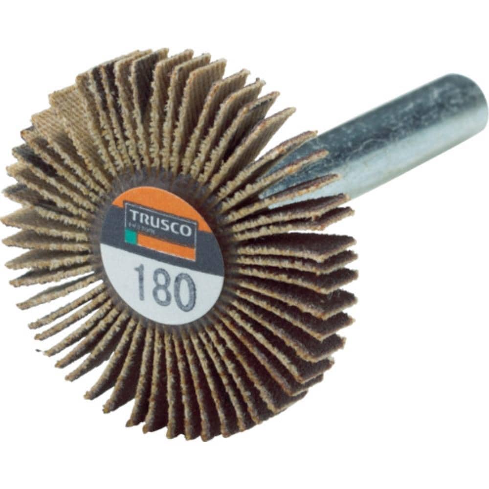■トラスコ中山(TRUSCO)　薄型フラップホイール　３０Ｘ５Ｘ６　＃１８０　５個入　ＵＦ３００５１８０ UF3005180