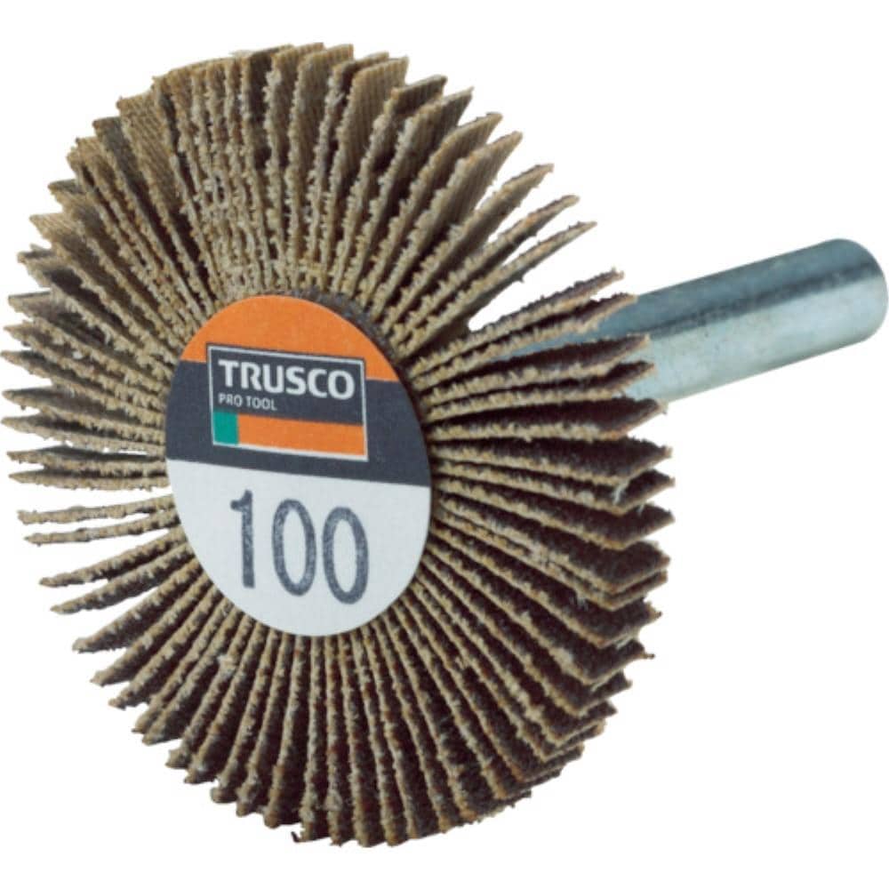 ■トラスコ中山(TRUSCO)　薄型フラップホイール　４０Ｘ５Ｘ６　＃１００　５個入　ＵＦ４００５１００ UF4005100