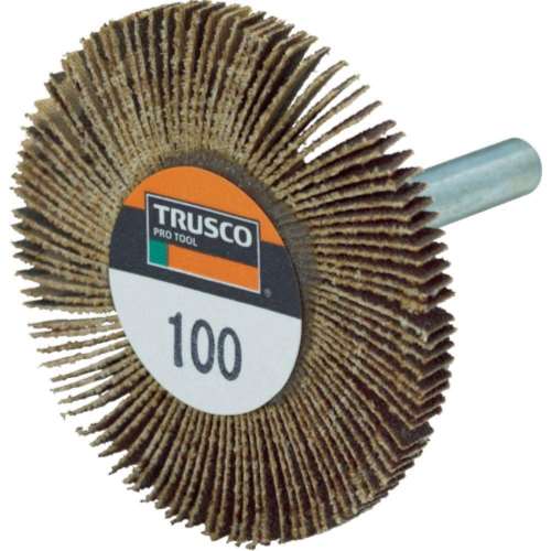 ■トラスコ中山(TRUSCO)　薄型フラップホイール　５０Ｘ５Ｘ６　＃１００　５個入　ＵＦ５００５１００
