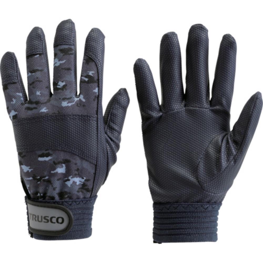 ■トラスコ中山(TRUSCO)　ＰＵ迷彩手袋　ブルー　Ｌ　ＴＰＵＣＭＢＬ TPUCMBL