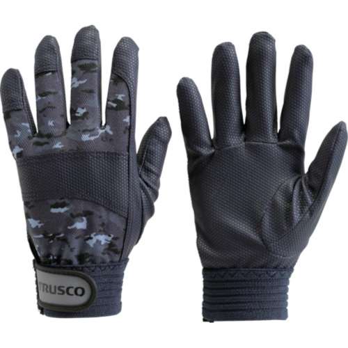 ■トラスコ中山(TRUSCO)　ＰＵ迷彩手袋　ブルー　Ｌ　ＴＰＵＣＭＢＬ