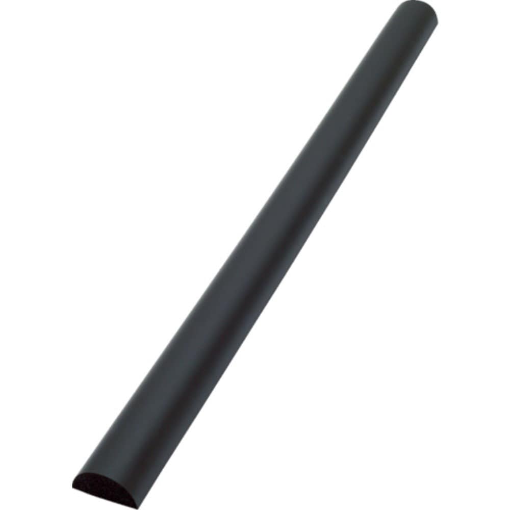 ■トラスコ中山(TRUSCO)　安心クッション　半円型　０．９ｍ　１本入　ブラック　ＴＡＣ１４８ TAC148