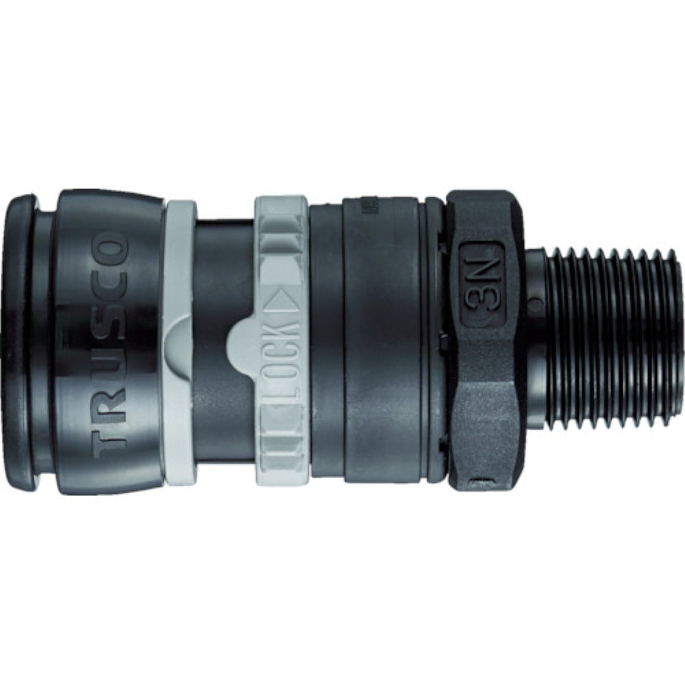 ■トラスコ中山(TRUSCO)　樹脂ソケット　めねじ取付用　ＴＲＳＳ３ＮＲ TRSS3NR