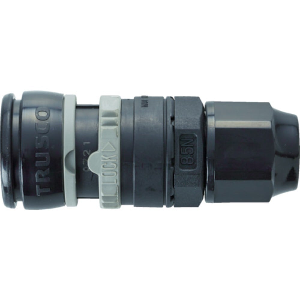 ■トラスコ中山(TRUSCO)　樹脂ソケット　ホース取付用　ＴＲＳＮ８．５ＮＲ TRSN8.5NR