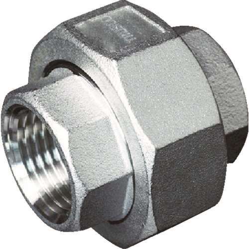 ■トラスコ中山(TRUSCO)　ねじ込み管継手　ＳＵＳ　ユニオン　８Ａ　ＴＵ８Ａ