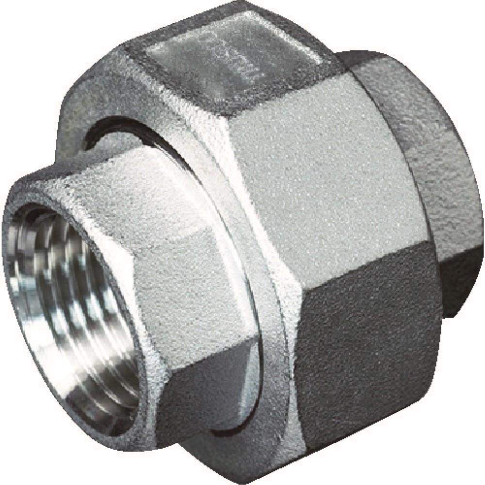 ■トラスコ中山(TRUSCO)　ねじ込み管継手　ＳＵＳ　ユニオン　２５Ａ　ＴＵ２５Ａ TU25A