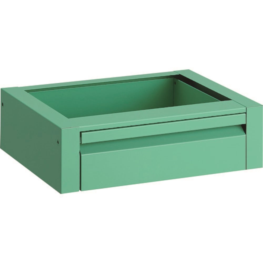 ■トラスコ中山(TRUSCO)　ラビットワゴン用引出１段　４００Ｘ３５０　ＹＧ色　ＲＢＷ４３ＶＹＧ RBW43VYG