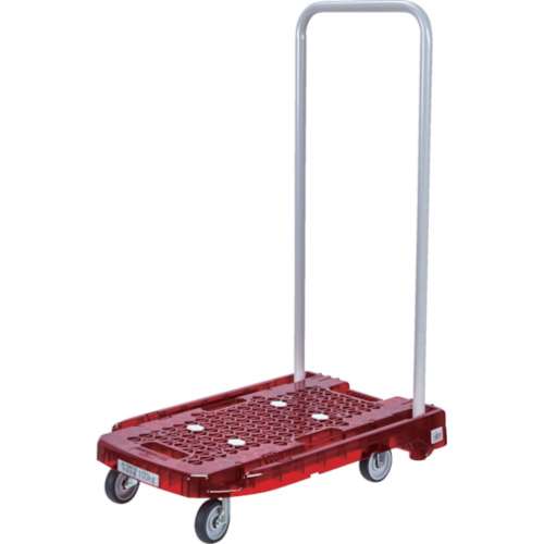 ■トラスコ中山(TRUSCO)　アクロ　ＰＣ製　省音車輪　６００Ｘ３９０　レッド透明　ＡＣ１ＰＣＲ