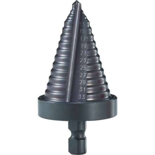 ■トラスコ中山(TRUSCO)　ステップドリル　２枚刃黒染め表面処理　５～３５ｍｍ　段数１３  NMS-35  (ｺﾊﾞﾙﾄﾊｲｽ)