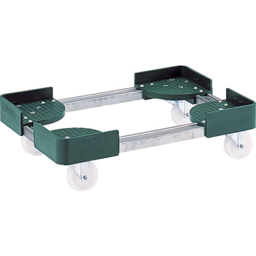 ■トラスコ中山(TRUSCO)　伸縮式コンテナ台車　内寸４００－５００Ｘ４００－５００　スチール製　FCD-4040 FCD-4040