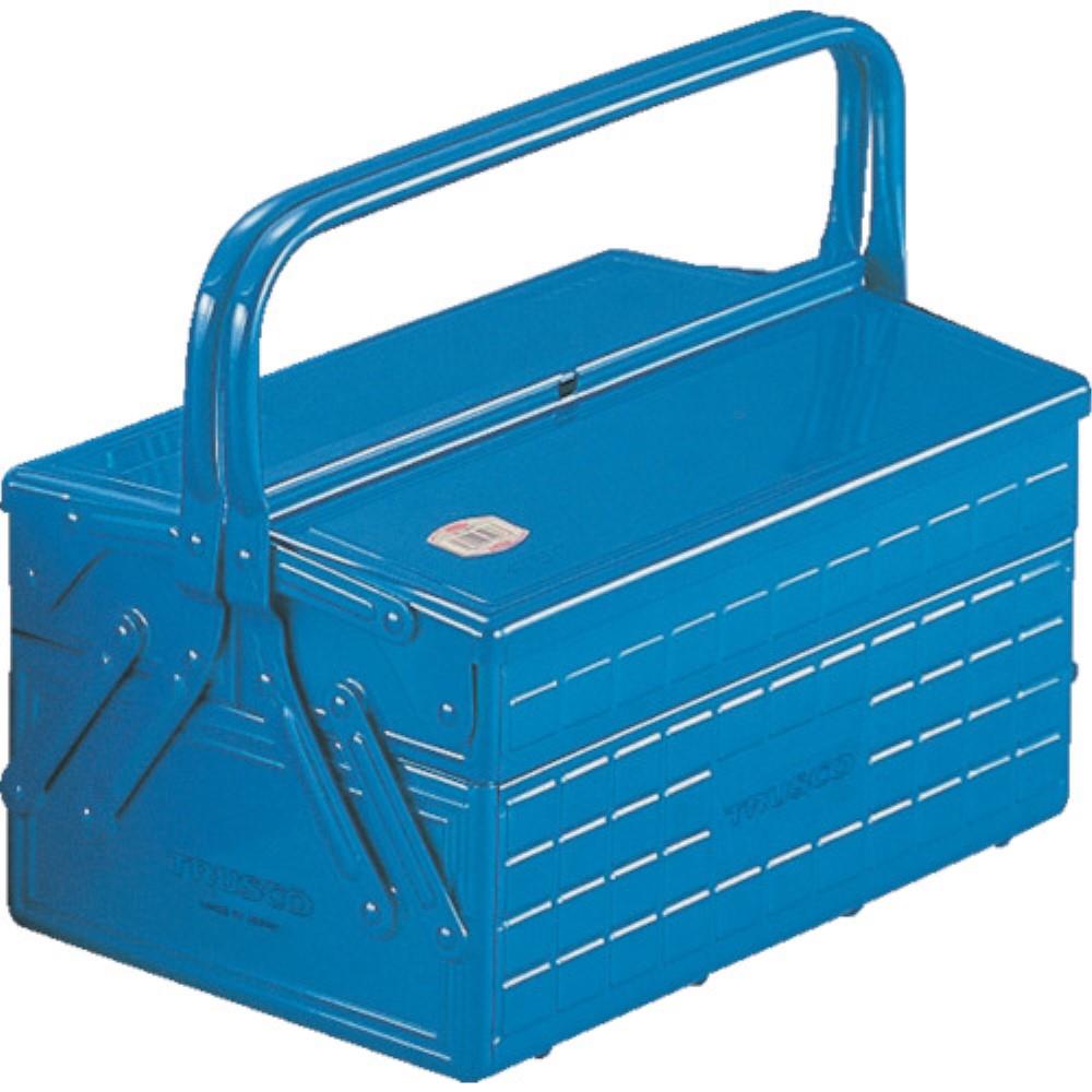 ■トラスコ中山(TRUSCO)　３段式工具箱　３５２Ｘ２２０Ｘ３４３　ブルー  GT-350-B GT-350-B